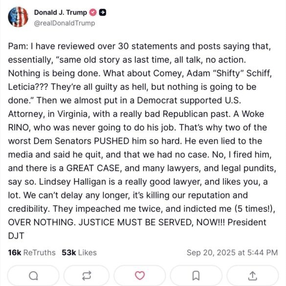 I Think A Trump TruthSocial Post From September Just Gave Us a HUGE Hint — And It’s Really Good! * 100PercentFedUp.com * by Noah