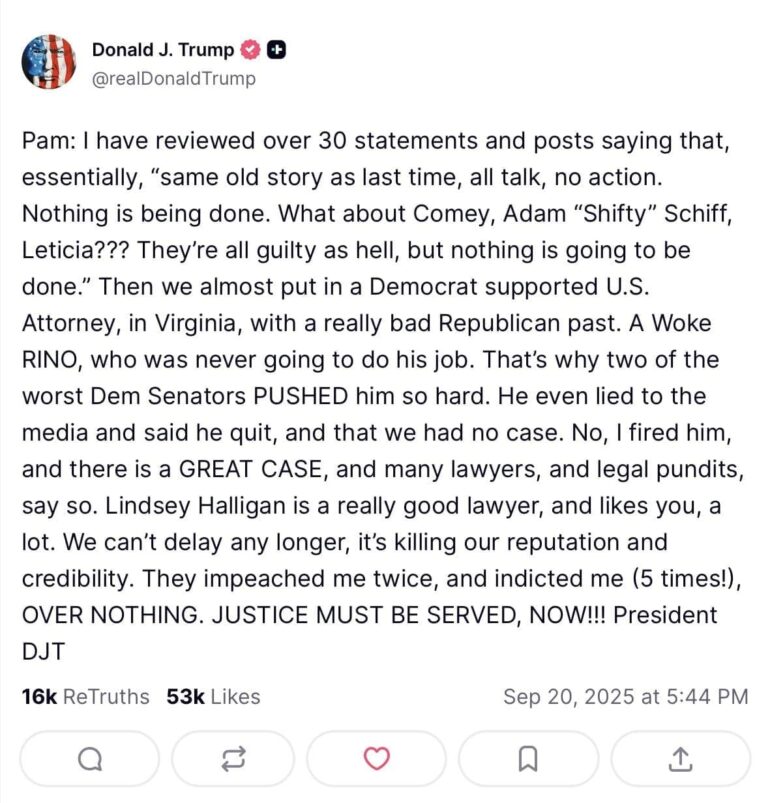 I Think A Trump TruthSocial Post From September Just Gave Us a HUGE Hint — And It’s Really Good! * 100PercentFedUp.com * by Noah