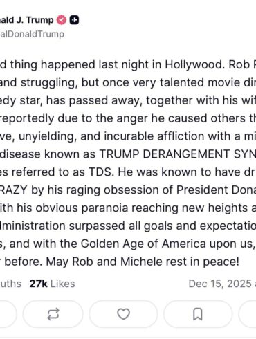 President Trump Posts Very “Special” Message For Rob Reiner * 100PercentFedUp.com * by Noah