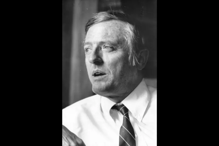 William F Buckley Jnr, American author of contemporary political and spy novels. Initially a journalist, he founded the conservative journal 'National Review' in 1955 to air his political views. In 1973 he was delegate to the UN General Assembly. (Photo by Evening Standard/Getty Images)