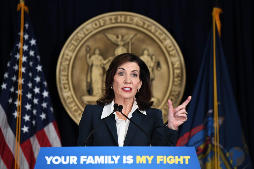 Politics: chameleon kathy hochul softens us up for another tax