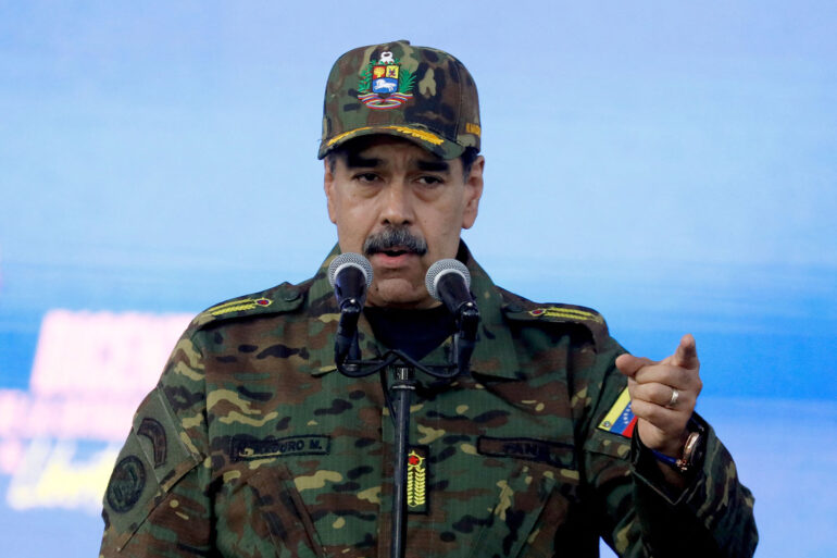 Politics: venezuela blockade finally putting us navy where its mouth