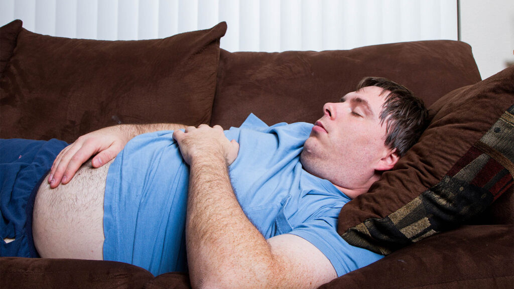 Satire news: bloated nation struggling to work way through leftover