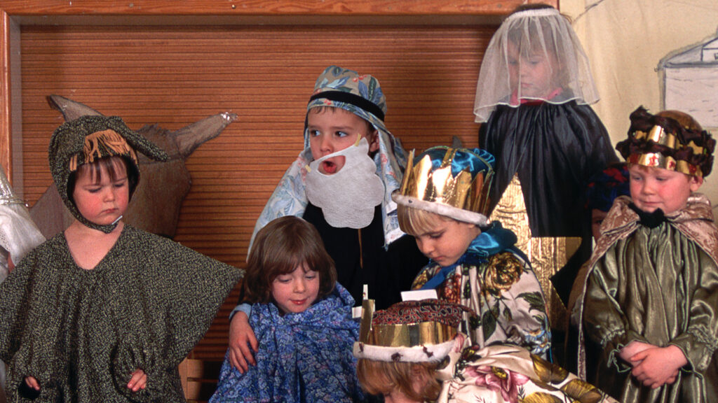 Satire news: felt beard taped to child’s face hanging on