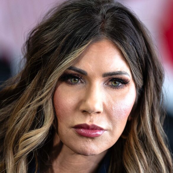 Satire news: kristi noem places pushpin in bespoke map of