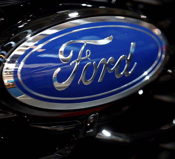 Ford logo is pictured at the 2019 Frankfurt Motor Show (IAA) in Frankfurt, Germany September 10, 2019. REUTERS/Wolfgang Rattay/File Photo