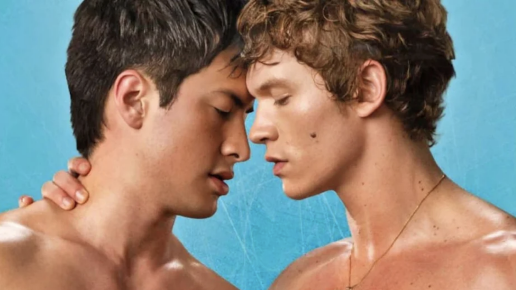 How to watch Heated Rivalry online &ndash; Shane Hollander (Hudson Williams) and Ilya Grigoryevich Rozanov (Connor Storrie) embrace