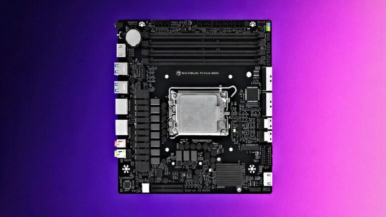 Science & tech: maxsun’s mini itx motherboard packs four ddr5 slots