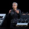 Jensen Huang giving a keynote address at GTC.