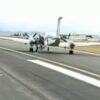 A twin-engine turboprop aircraft landed itself at a Colorado airport on Saturday after a sudden cabin failure.