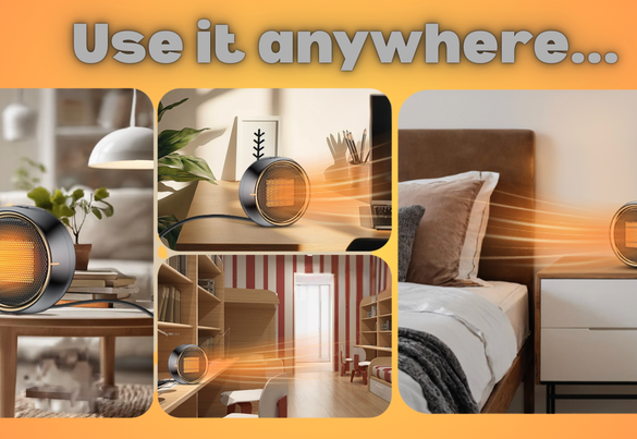 This small heater fits anywhere.