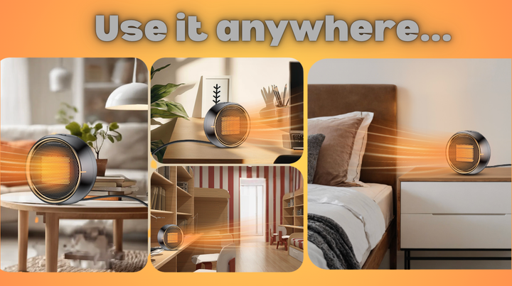 This small heater fits anywhere.