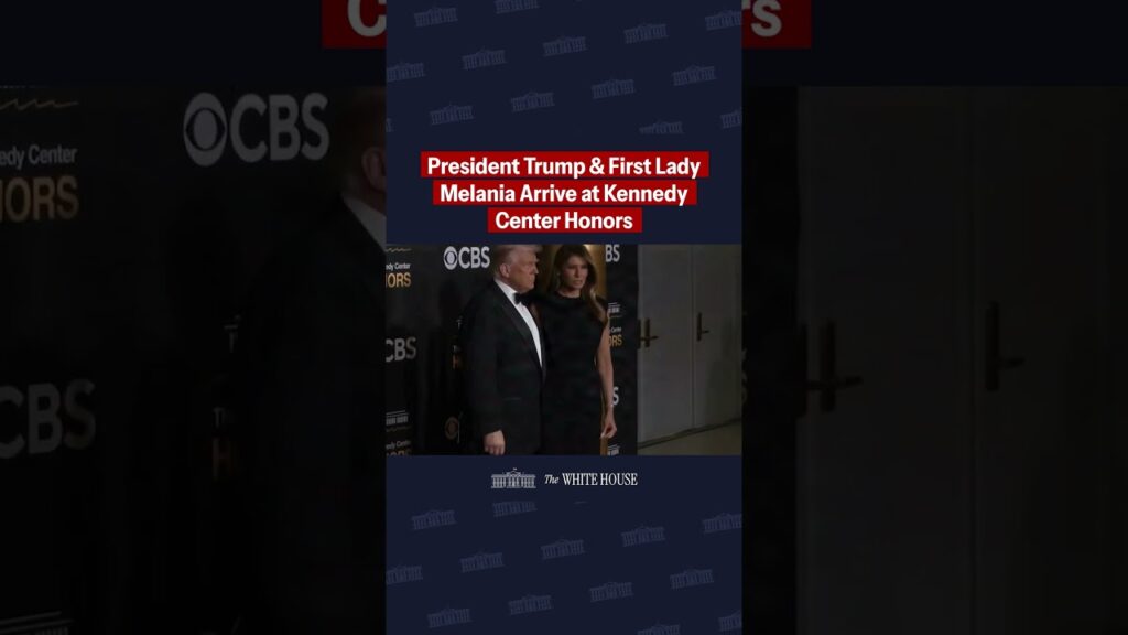 🇺🇸🔥 President Donald J. Trump and the First Lady arrive for the 48th Kennedy Center Honors