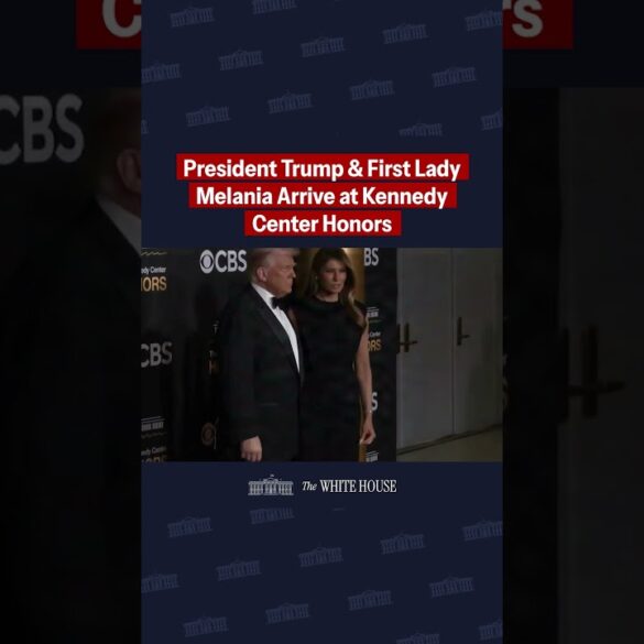 🇺🇸🔥 President Donald J. Trump and the First Lady arrive for the 48th Kennedy Center Honors