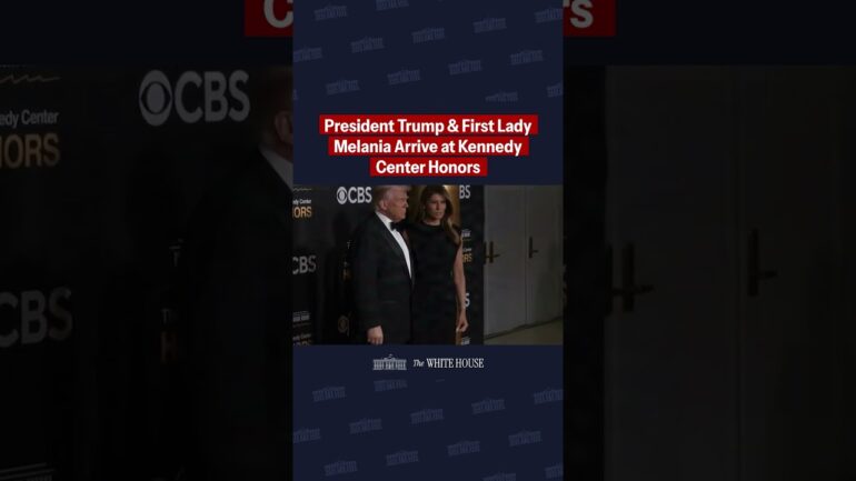 🇺🇸🔥 President Donald J. Trump and the First Lady arrive for the 48th Kennedy Center Honors