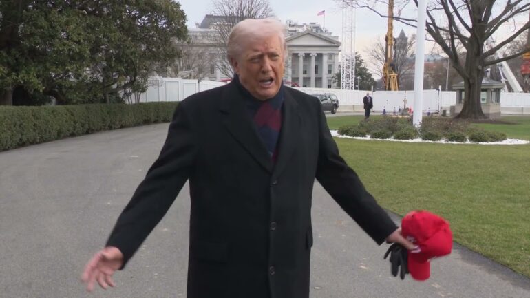 President Trump Gaggles with Press Before Departing the White House, Dec. 13, 2025