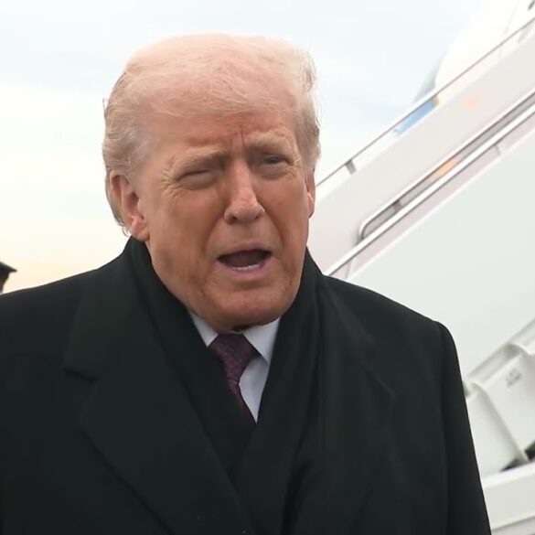 President Trump Gaggles with Press at Joint Base Andrews, Dec. 17, 2025