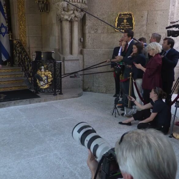 President Trump Greets the Prime Minister of Israel at Mar-a-Lago