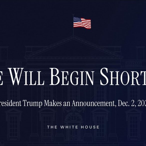 President Trump Makes an Announcement, Dec. 2, 2025