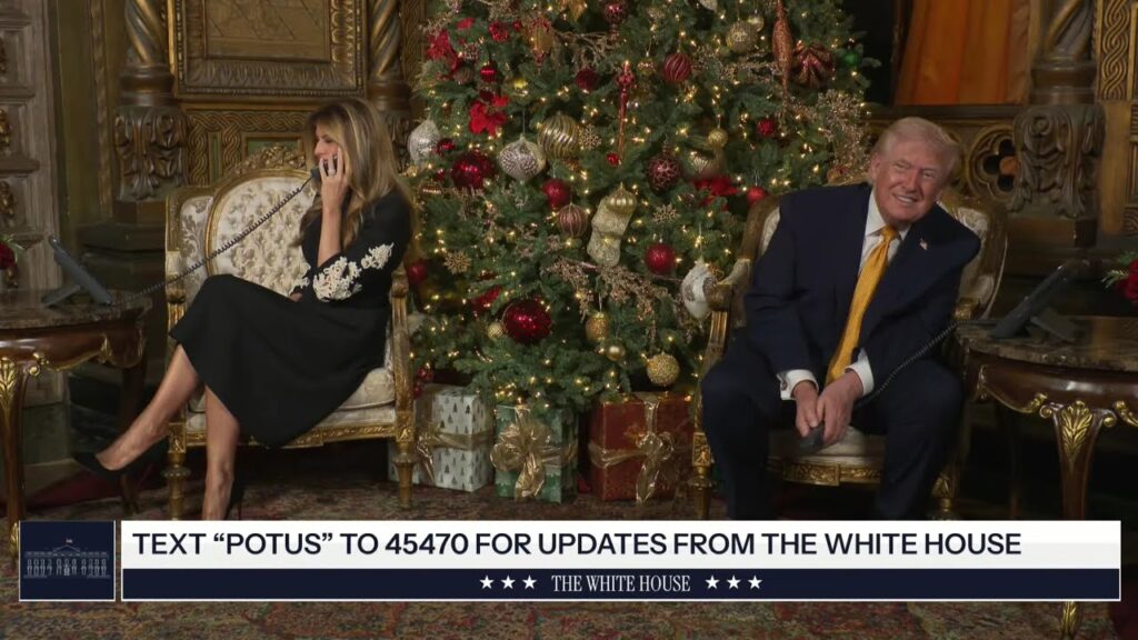 President Trump Participates in NORAD Santa Calls