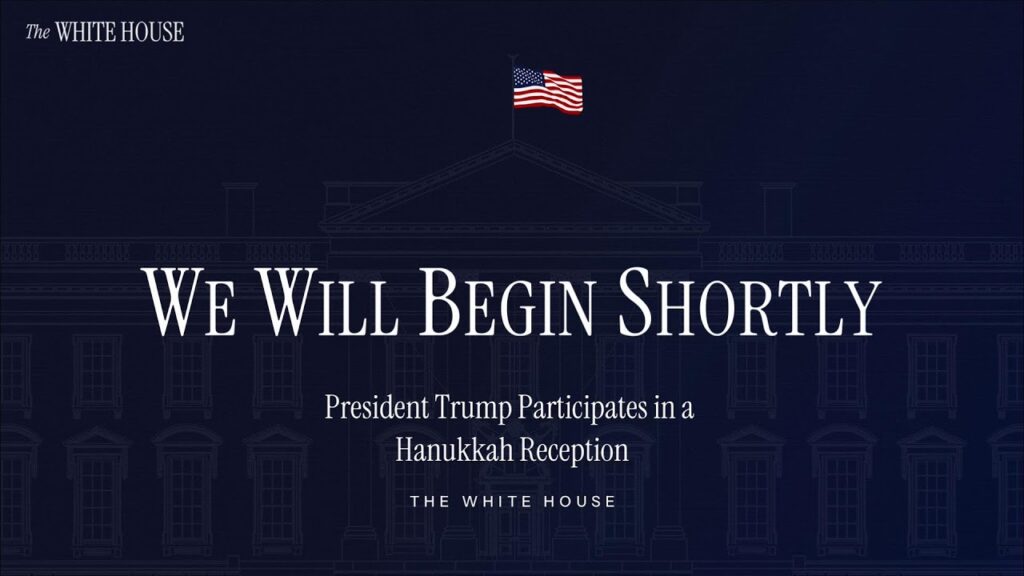President Trump Participates in a Hanukkah Reception