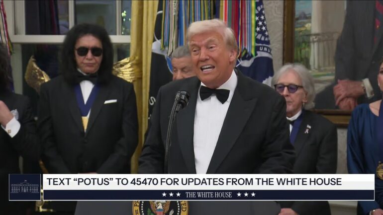 President Trump Participates in a Kennedy Center Honors Medal Presentation