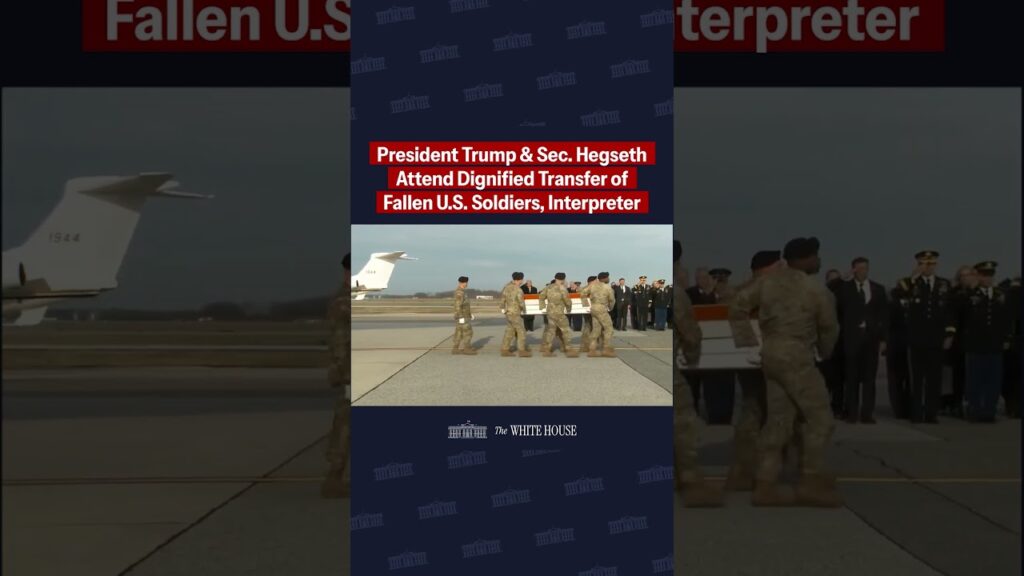 President Trump & Sec War attend dignified transfer honoring the American heroes killed in Syria