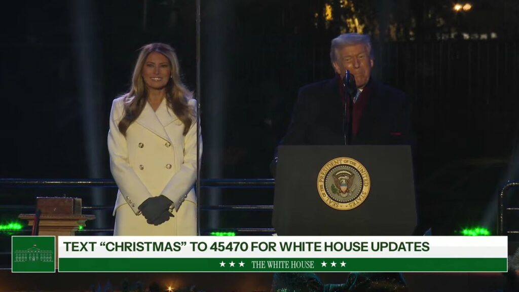 President Trump and The First Lady Participate in the National Christmas Tree Lighting