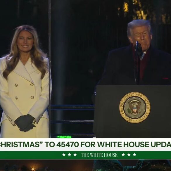 President Trump and The First Lady Participate in the National Christmas Tree Lighting