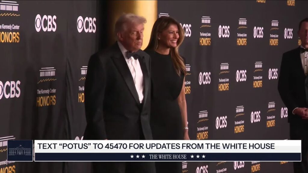 President Trump and the First Lady Arrive at the Kennedy Center Honors