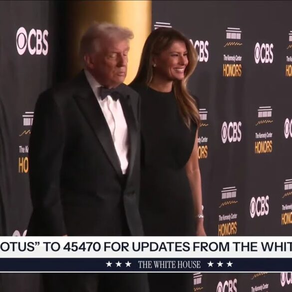 President Trump and the First Lady Arrive at the Kennedy Center Honors