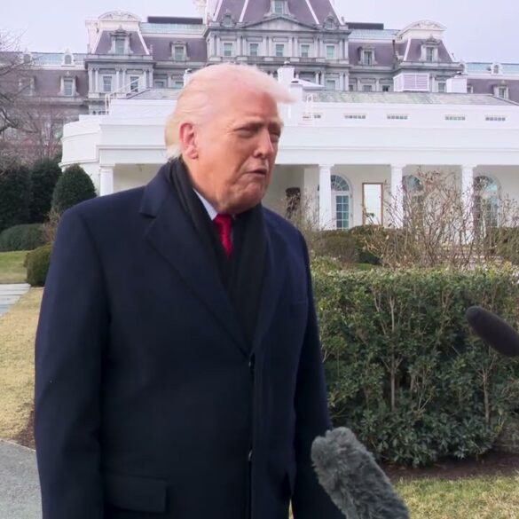 President Trump Gaggles with Press Before Departing the White House, Jan. 16, 2026