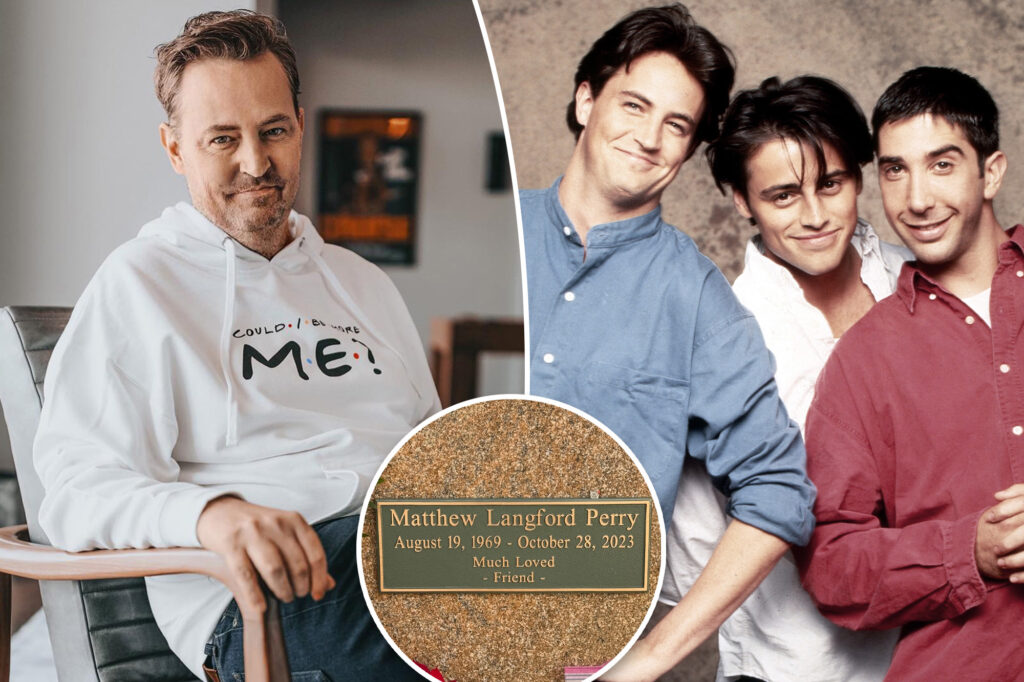 Gossip & rumors: matthew perry’s grave has a new plaque