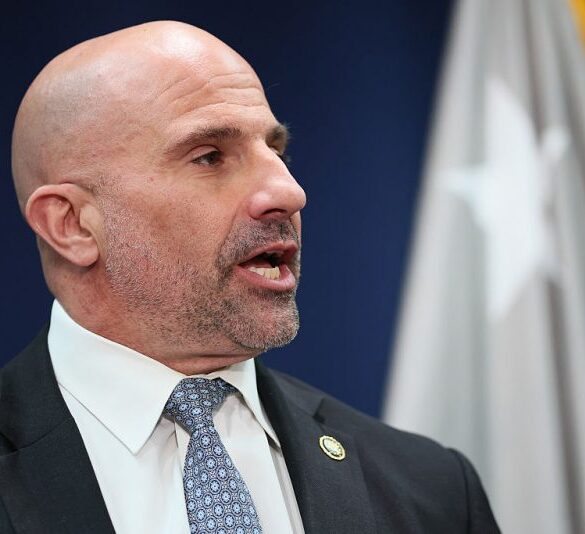 NEW YORK, NEW YORK - OCTOBER 23: Assistant Director in Charge of the NY Field Office of the FBI Christopher Raia speaks during a press conference on October 23, 2025 in New York City. FBI Director Kash Patel was joined by U.S. Attorney for the Eastern District of New York Joseph Nocella, Jr., Assistant Director in Charge of the NY Field Office of the FBI Christopher Raia, Special Agent in Charge of the NY Field Office of Homeland Security Investigations Ricky Patel, NYPD Commissioner Jessica Tisch and various members of law enforcement as they announced indictments against current and former N.B.A. players, that include Chauncey Billups coach of the Portland Trailblazers and hall of fame inductee, Terry Rozier, a guard for the Miami Heat, in a pair of criminal cases that involved the coordination of Mafia families and professional athletes. (Photo by Michael M. Santiago/Getty Images)