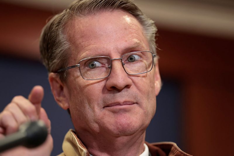 WASHINGTON, DC - DECEMBER 16: U.S. Rep. Tim Burchett (R-TN) speaks to the media following a closed door meeting with members of the House of Representatives on Capitol Hill on December 16, 2025 in Washington, DC. U.S. Secretary of War Pete Hegseth and Secretary of State Marco Rubio headed back to Capitol Hill to speak with lawmakers as questions mount about strikes carried out by the U.S. military on suspected drug boats out of Venezuela ordered by the Trump Administration. (Photo by Heather Diehl/Getty Images)