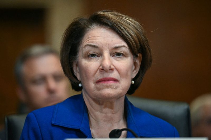 US Senator Amy Klobuchar, Democrat from Minnesota, testifies during a Senate Appropriations Subcommittee on State, Foreign Operations and Related Programs hearing titled "The Abduction of Ukrainian Children by the Russian Federation" on Capitol Hill, in Washington, DC on December 3, 2025. (Photo by Jim WATSON / AFP via Getty Images)
