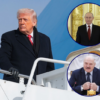 (Main photo): U.S. President Donald Trump boards Air Force One on January 16, 2026 in Joint Base Andrews, Maryland. (Photo by Anna Moneymaker/Getty Images) / (Top right): Russia's President Vladimir Putin at the Grand Kremlin Palace in Moscow on January 15, 2026. (Photo by Ramil Sitdikov / POOL / AFP via Getty Images) / (Bottom right): Belarusian President Alexander Lukashenko in Minsk on May 28, 2021. (Photo by Dmitry Astakhov / POOL / AFP)