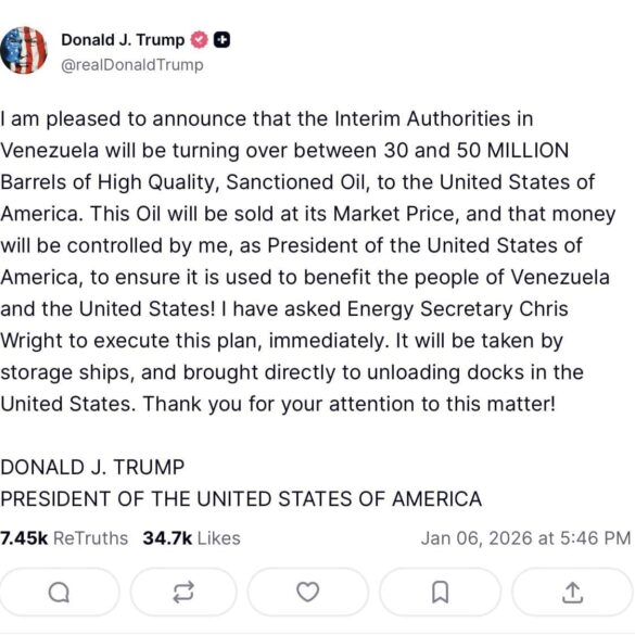 President Trump Announces We Now Have 30-50 MILLION Barrels of Oil! * 100PercentFedUp.com * by Noah