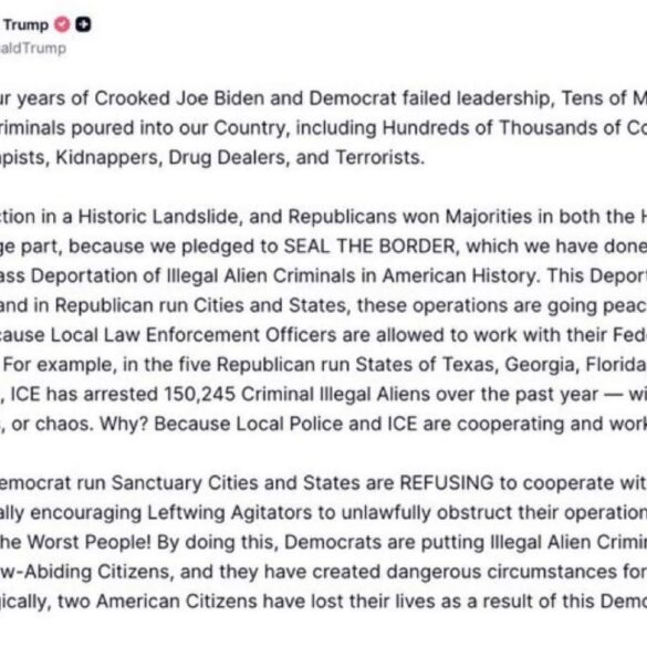 President Trump Issues Message To "EVERY Democrat Governor And Mayor" Following Minnesota Shooting * 100PercentFedUp.com * by Danielle