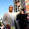 LOS ANGELES, CALIFORNIA - JANUARY 30: Journalist Don Lemon waves outside federal court on January 30, 2026 in Los Angeles, California. Lemon was arrested in Beverly Hills in connection to a protest he had covered at a Minnesota church. He was released without bail and is scheduled to appear in federal court in Minneapolis on February 9th. (Photo by Mario Tama/Getty Images)