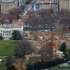 WASHINGTON, DC - DECEMBER 08: Demolition work continues where the East Wing once stood at the White House on December 08, 2025 in Washington, DC. President Donald Trump ordered the 123-year-old East Wing and Jacqueline Kennedy Garden leveled to make way for a new 90,000-square-foot ballroom that he says will cost around $300 million and will be paid for with private donations. (Photo by Chip Somodevilla/Getty Images)