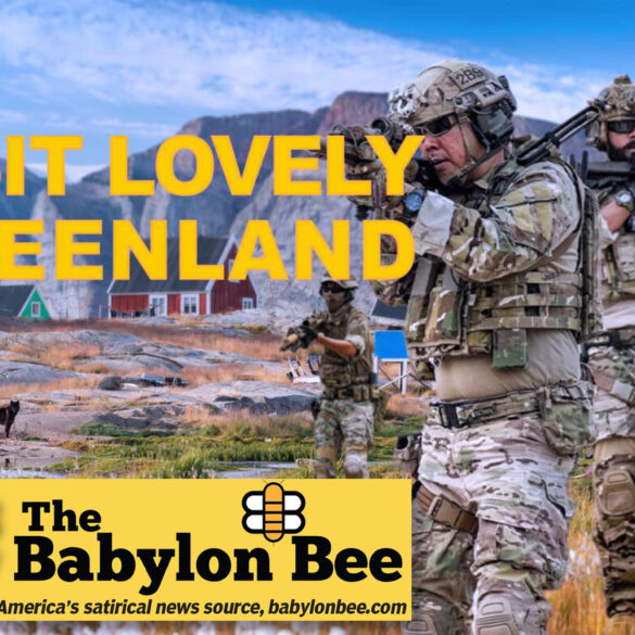 Politics: best of the babylon bee: new us army recruitment