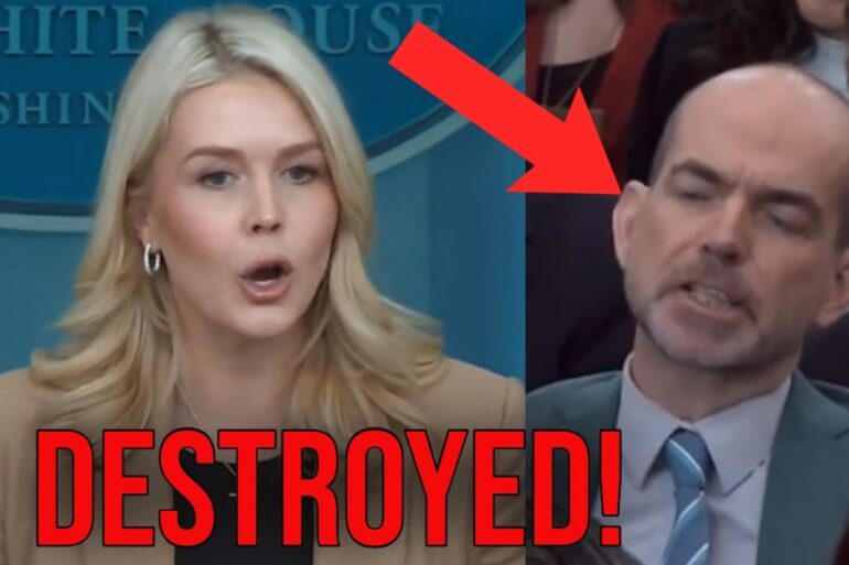 FAKE REPORTER CALLED OUT: Karoline SHUTS DOWN Radical Left Reporter Who Attacked ICE at Briefing!