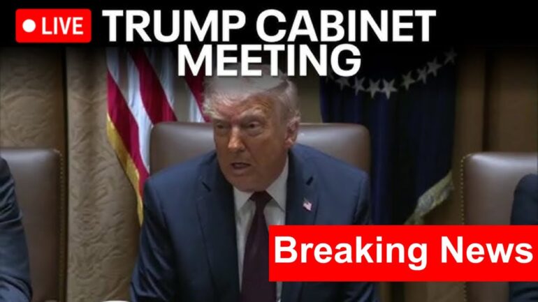 LIVE: President Trump URGENT Cabinet Meeting from the White House after HISTORIC First Year!