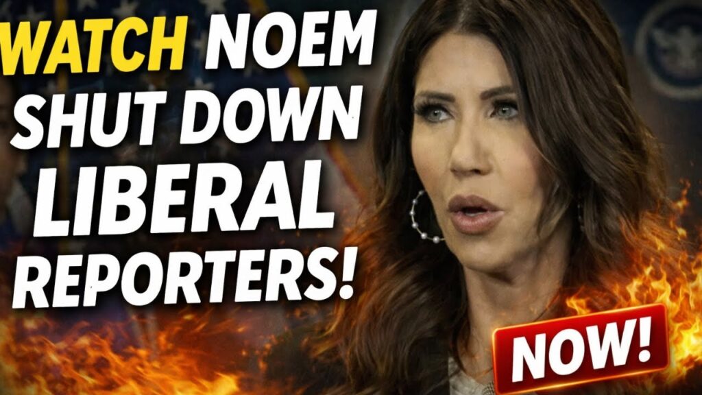 WATCH: Kristi Noem CLASHES with Reporters During URGENT DHS Briefing!