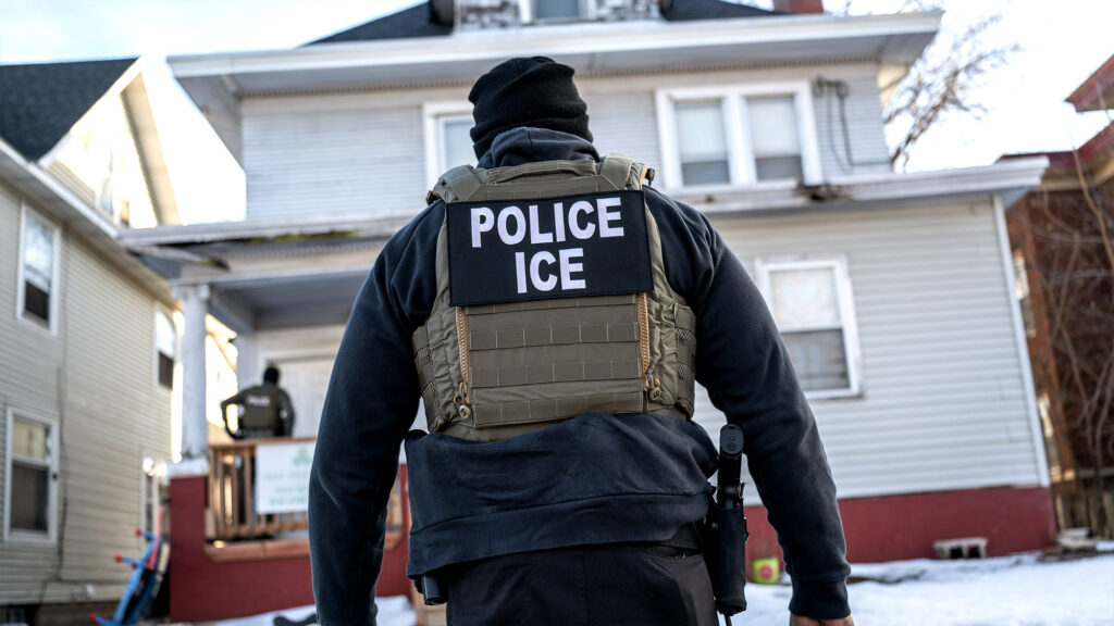 Satire news: ice deems being in privacy of own home