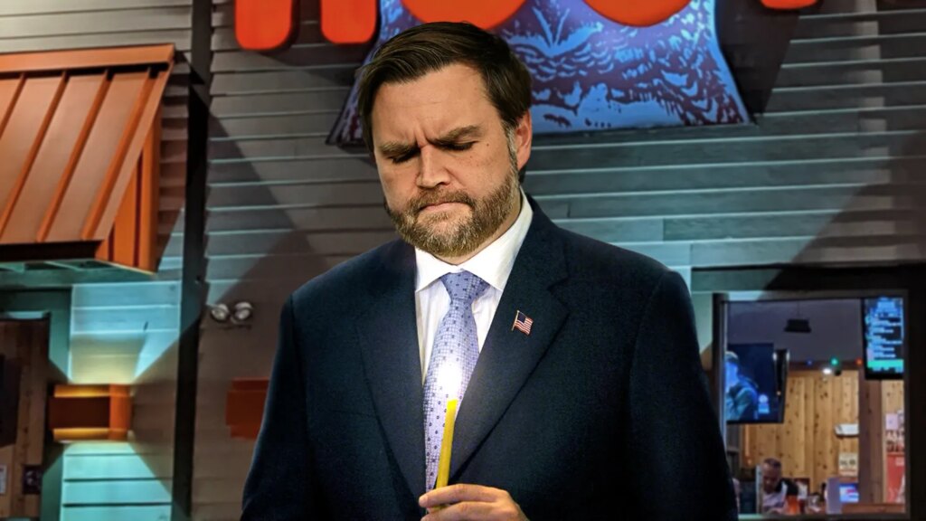SATIRE NEWS: JD Vance Places Candle Outside Hooters Where ICE