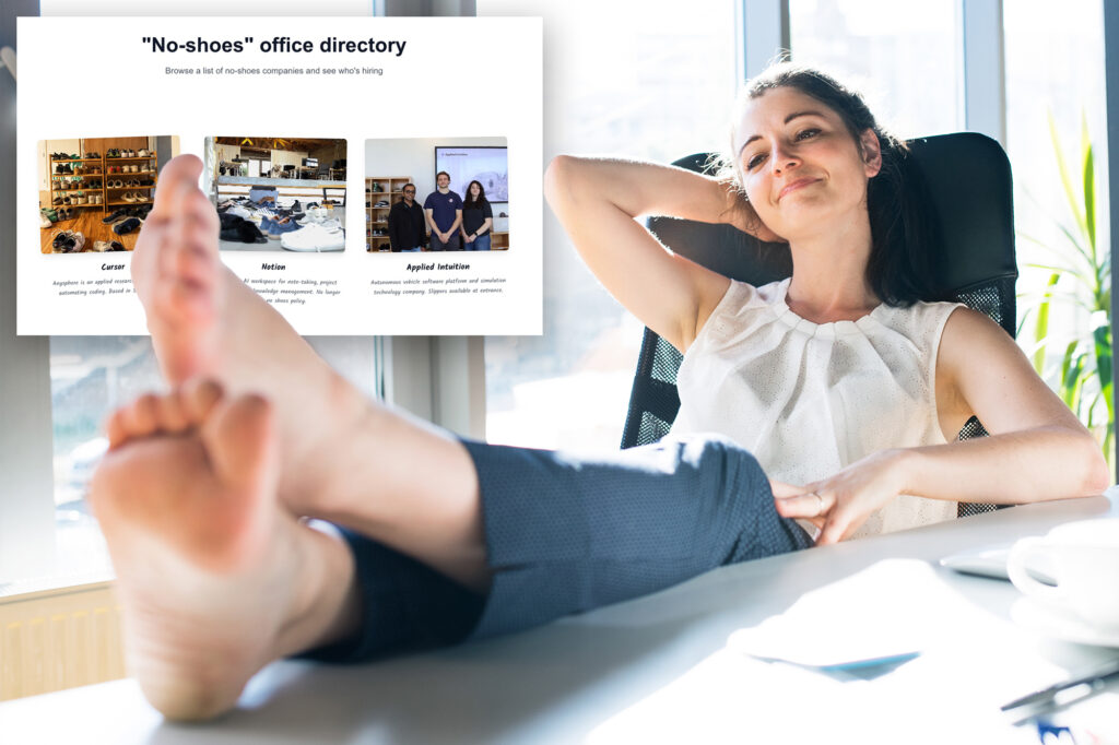 Science & tech: here's why offices are enforcing no shoes policies: