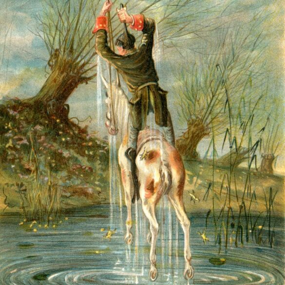 Baron Munchausen's remarkable leap