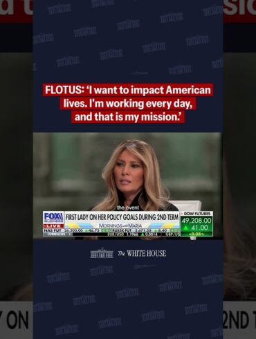 "I want to impact American lives. I'm working every day, and that is my mission." - FLOTUS 🇺🇸